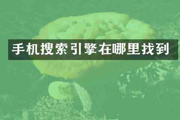 手机搜索引擎在哪里找到