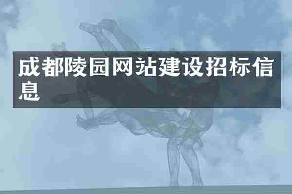 成都陵园网站建设招标信息