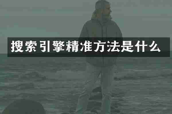 搜索引擎精准方法是什么