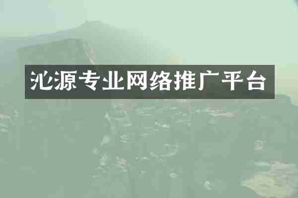 沁源专业网络推广平台