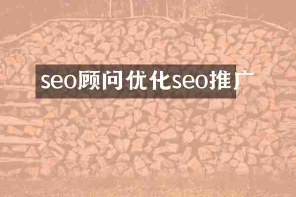 seo顾问优化seo推广