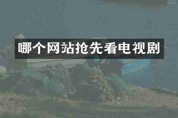 哪个网站抢先看电视剧