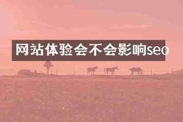 网站体验会不会影响seo