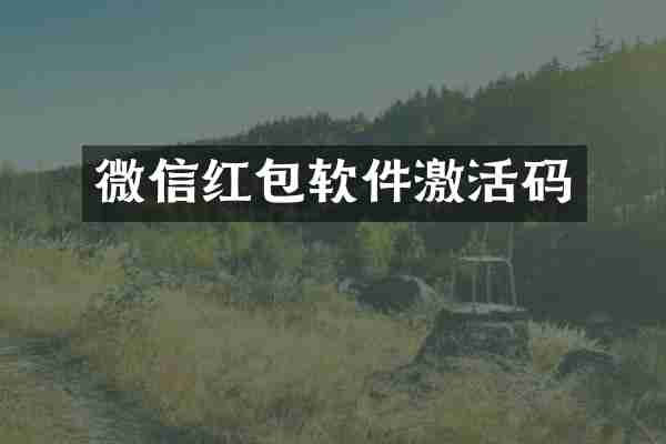 微信红包软件激活码