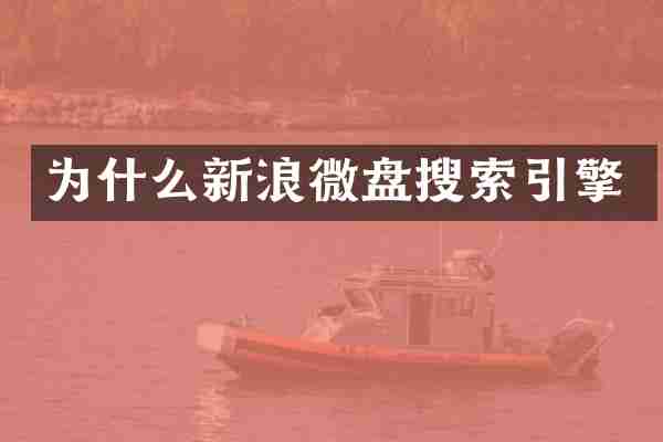 为什么新浪微盘搜索引擎