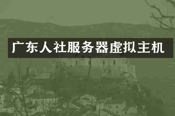 广东人社服务器虚拟主机