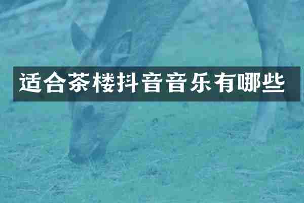 适合茶楼抖音音乐有哪些