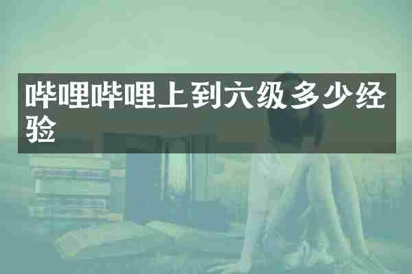 哔哩哔哩上到六级多少经验