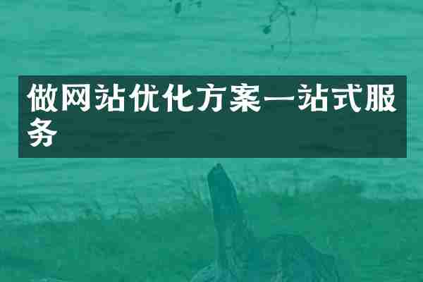 做网站优化方案一站式服务