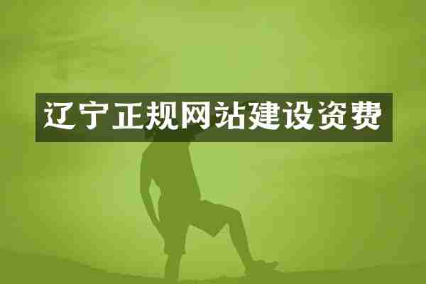 辽宁正规网站建设资费