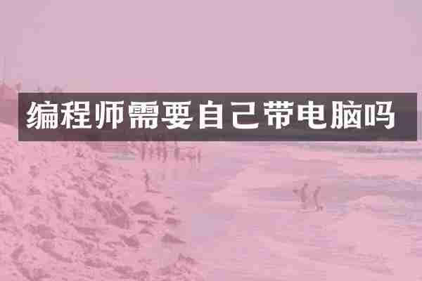 编程师需要自己带电脑吗