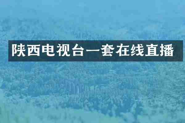 陕西电视台一套在线直播