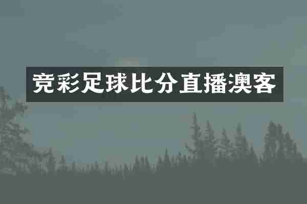 竞彩足球比分直播澳客