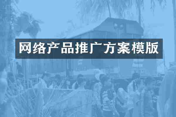 网络产品推广方案模版