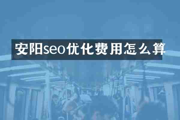 安阳seo优化费用怎么算