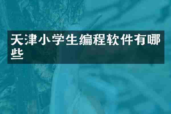 天津小学生编程软件有哪些