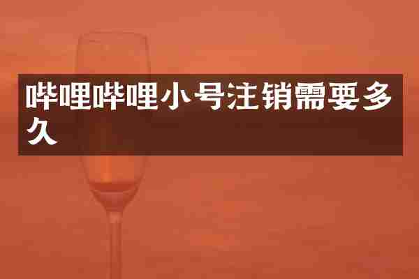 哔哩哔哩小号注销需要多久