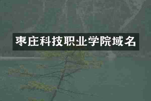 枣庄科技职业学院域名