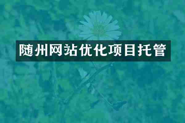 随州网站优化项目托管