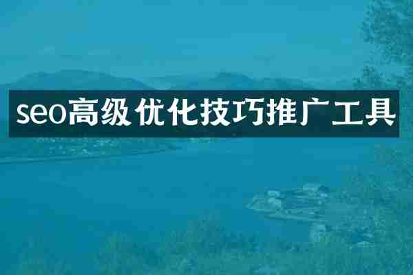 seo高级优化技巧推广工具