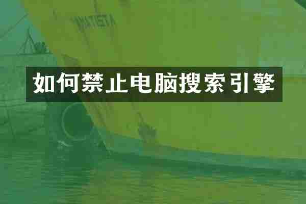 如何禁止电脑搜索引擎