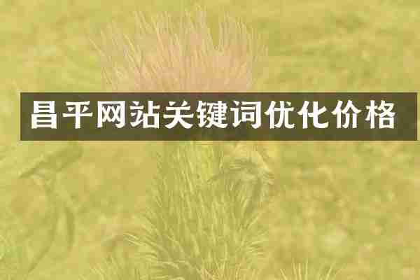 昌平网站关键词优化价格