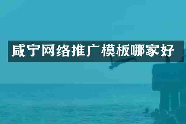 咸宁网络推广模板哪家好
