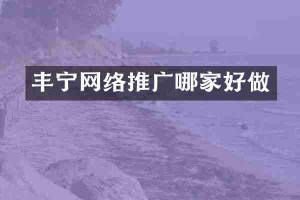 丰宁网络推广哪家好做