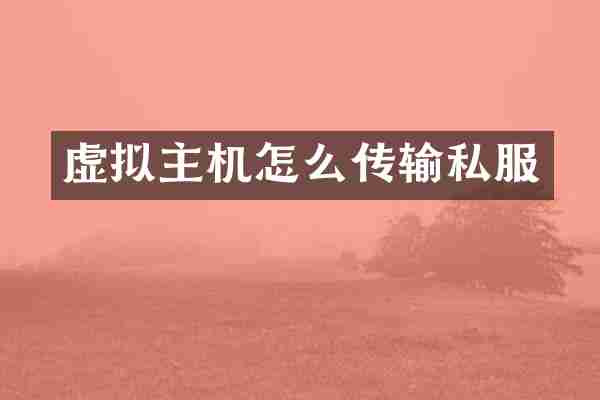 虚拟主机怎么传输私服