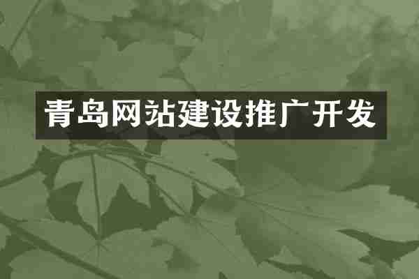 青岛网站建设推广开发