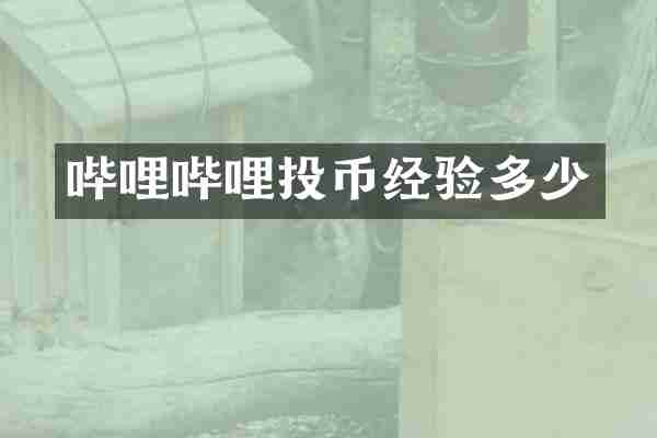哔哩哔哩投币经验多少