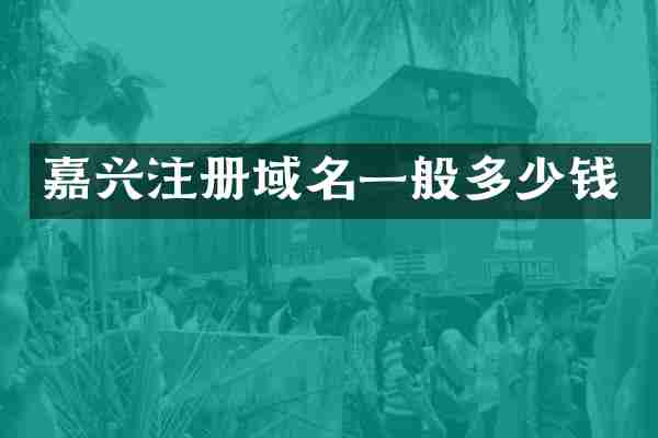 嘉兴注册域名一般多少钱