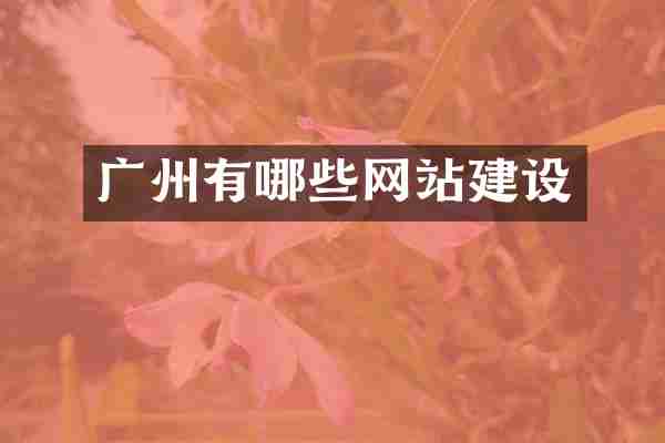 广州有哪些网站建设