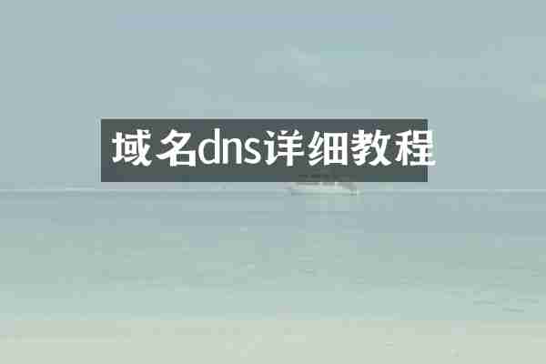 域名dns详细教程
