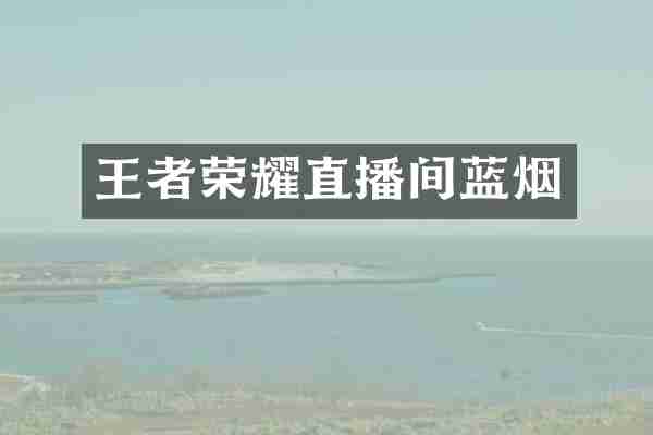 王者荣耀直播间蓝烟