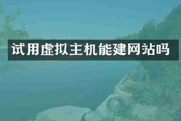 试用虚拟主机能建网站吗