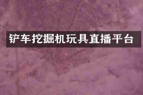 铲车挖掘机玩具直播平台