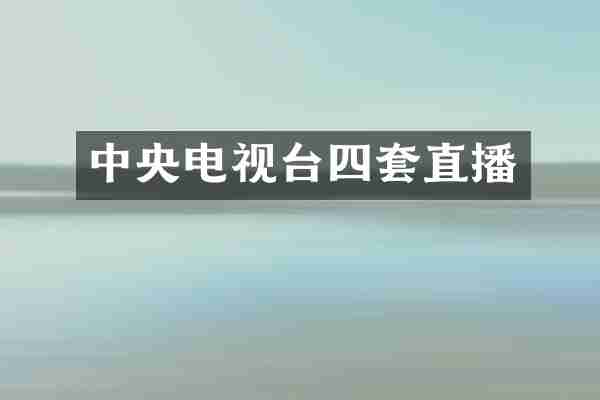 中央电视台四套直播