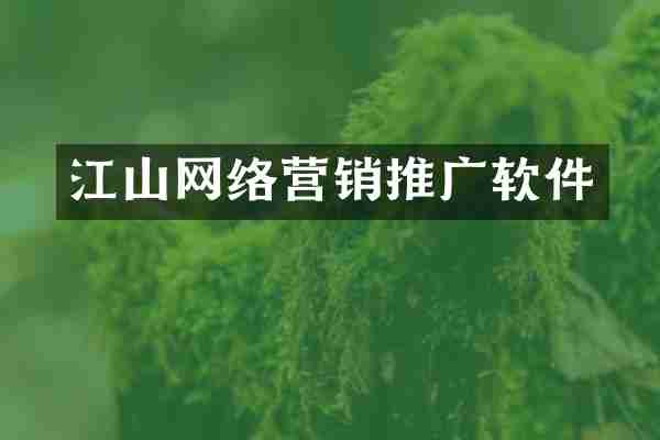 江山网络营销推广软件