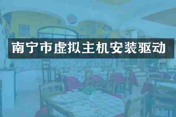 南宁市虚拟主机安装驱动