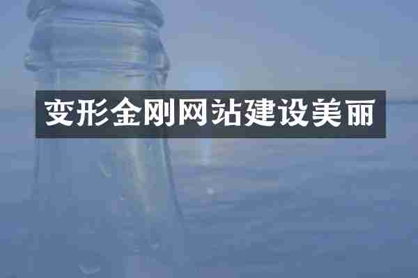 变形金刚网站建设美丽