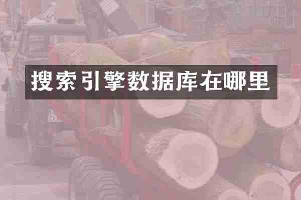 搜索引擎数据库在哪里