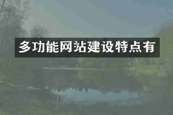多功能网站建设特点有