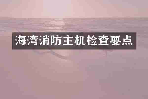 海湾消防主机检查要点