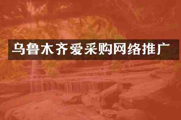 乌鲁木齐爱采购网络推广