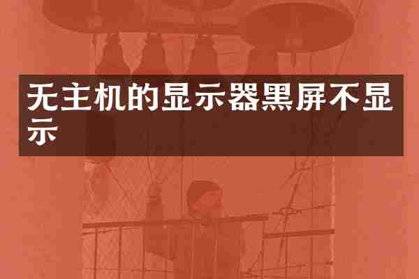 无主机的显示器黑屏不显示