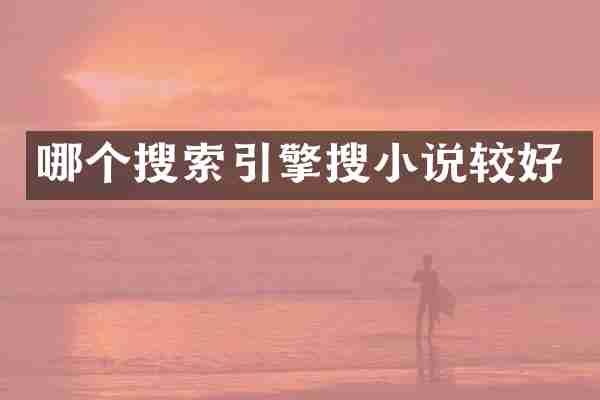 哪个搜索引擎搜小说较好