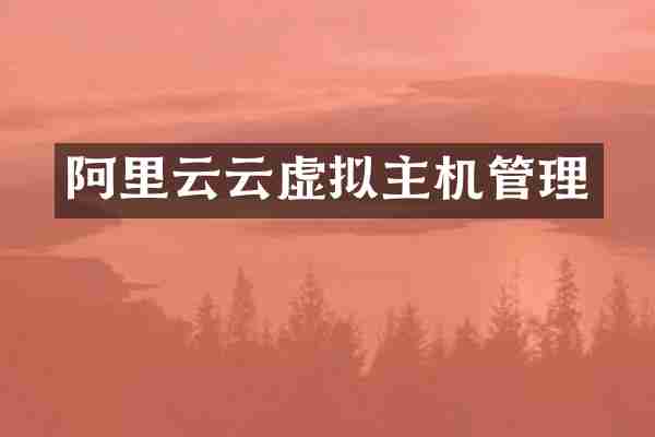 阿里云云虚拟主机管理