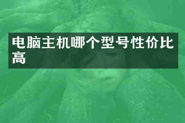 电脑主机哪个型号性价比高