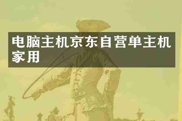 电脑主机京东自营单主机家用